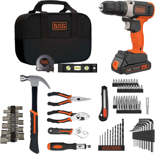 beyond by BLACK+DECKER Home Tool Kit with 20V MAX Drill\/Driver, 83-Piece (BDPK70284C1AEV)