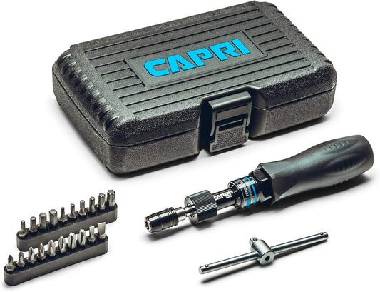 Capri Tools CP21075 Certified Limiting Torque Screwdriver Set, Small, Black, 10-50 in-lbs \/ Manual