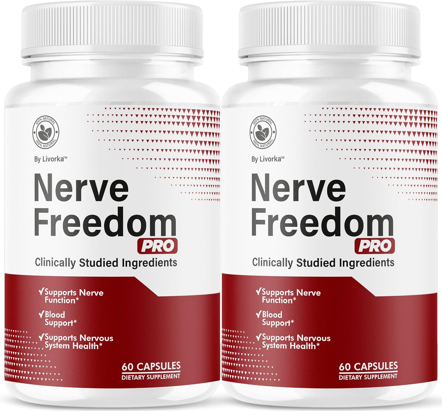 (2 Pack) Nerve Freedom Pro - NerveFreedom Pro Capsules, NerveFreedom Supplement Support, NerveFreedom Pro Pills All Natural Ingredients, Nerve Health Support Advanced Formula, 120 Capsules for 2 Month