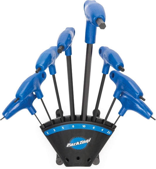 Park Tool PH-1.2 P-Handled Hex Wrench Set with Holder Tool, Blue