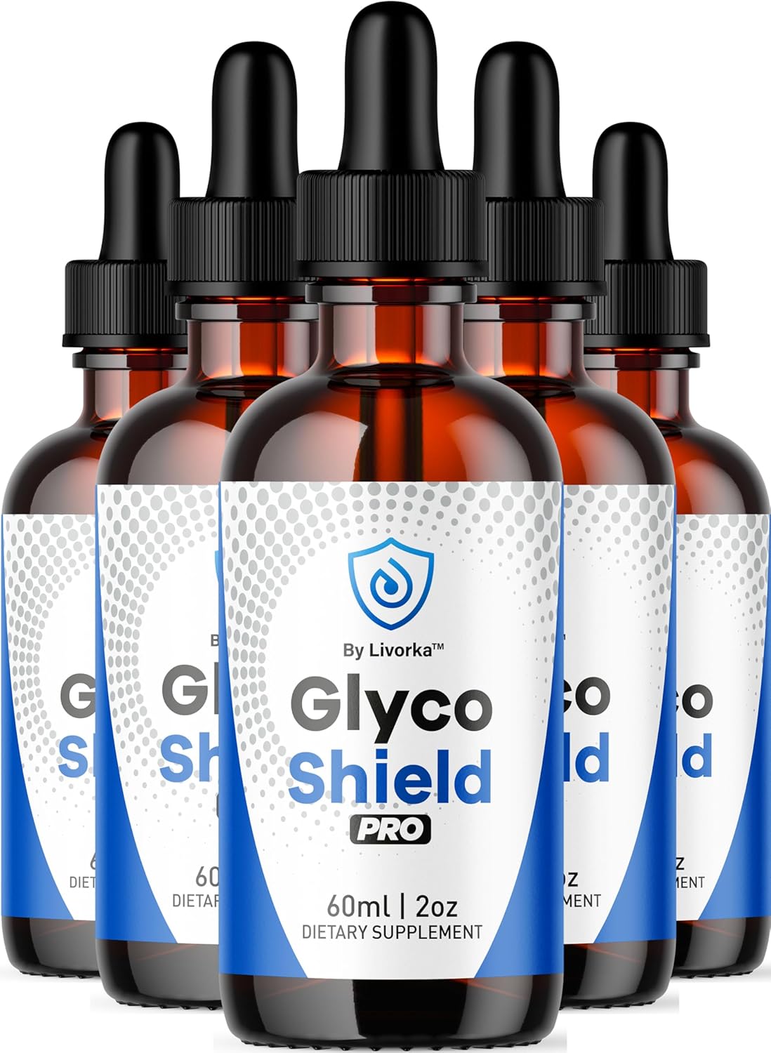 (5 Pack) Glyco Shield Drops - Official GlycoShield Pro Blood Formula Support Supplement Drops - Maximum Strength Original Natural to Overall Wellness and Support Health Reviews, 5 Bottles for 5 Months