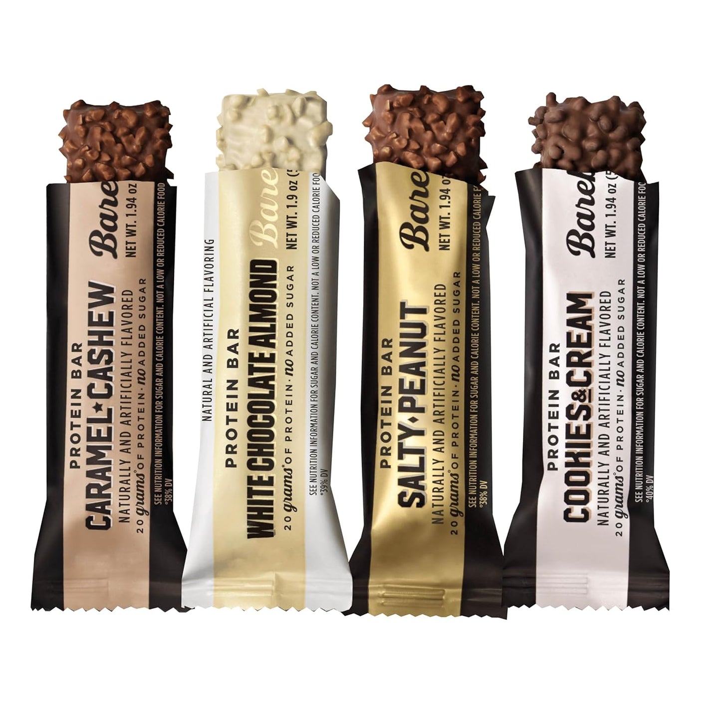 Barebell Protein Bar | 8 pack| Cookies & Cream,Salty Peanut, Caramel Cashew, Salty Peanut, White Chocolate Almond. 1.9oz Bars - Protein Snacks with 20g of High Protein bundled by OMNICOAST GOODS, OCG