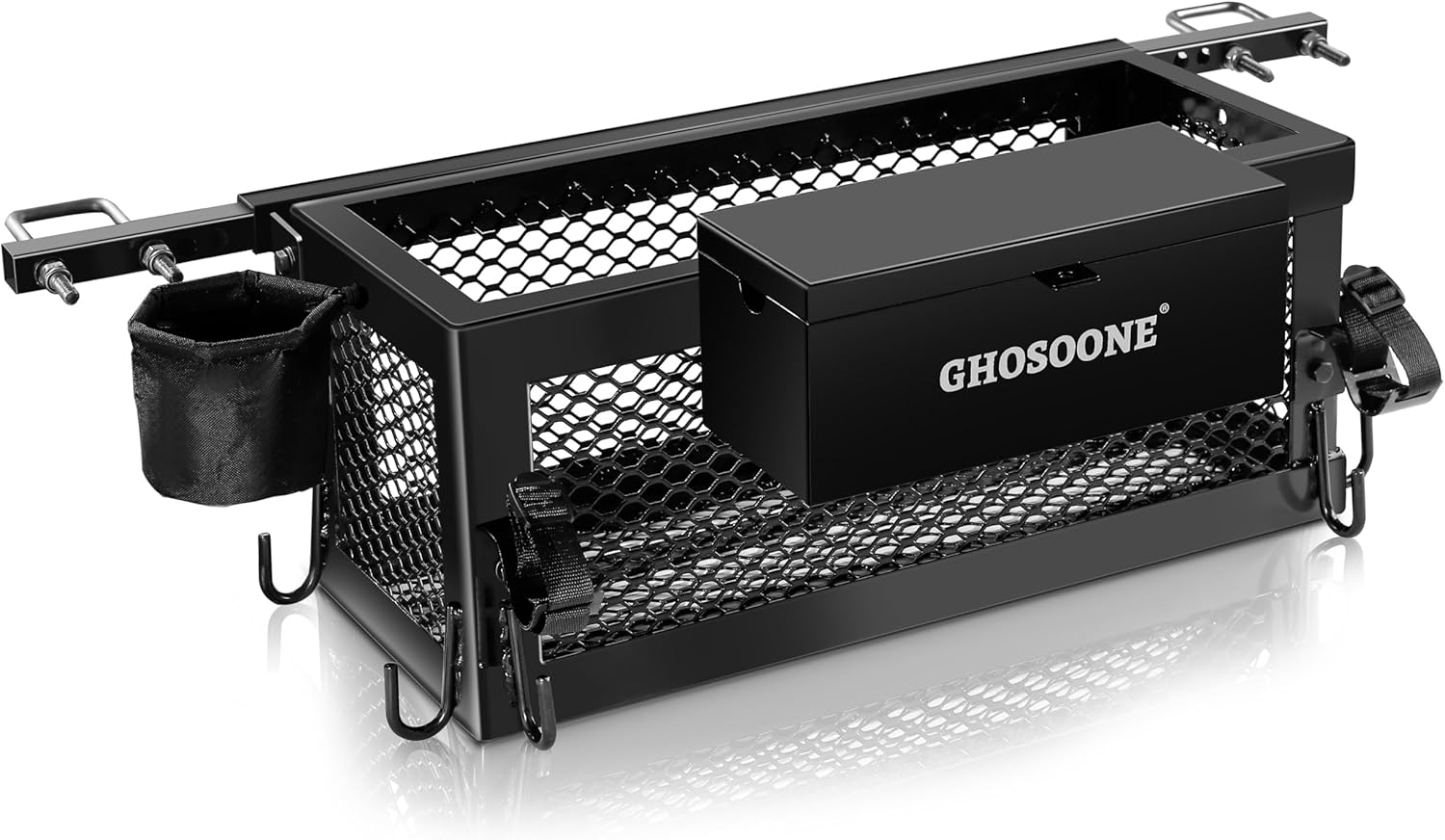 Heavy Duty Tractor Tool Box 24"x 10"x 10" Multi-Function Tractor Accessories, Suitable for Most Tractors and Zero Turn Mower