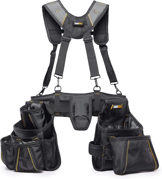ToughBuilt - Pro Carpenter Suspension Rig with Pockets - Heavy Duty, Deluxe Premium Quality, Durable - Adjustable Size - (TB-302-6)