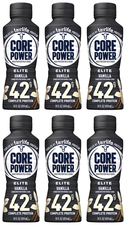 Fairlife Core Power High Protein Milk Shakes, Ready to Drink (6 Vanilla, 42g)