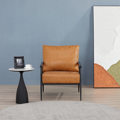 A&D Home Parker Polyester Sherpa Accent Chair, Ivory