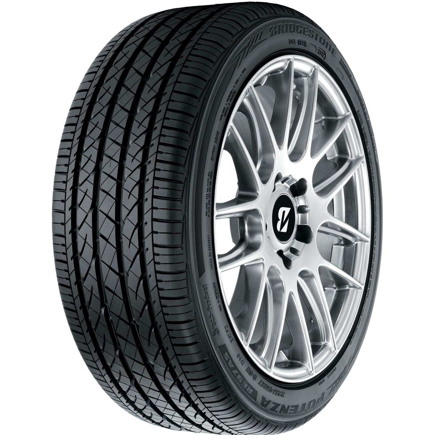 Bridgestone Potenza RE97AS All Season 235/45R18 94V Passenger Tire Fits: 2010-12 Nissan Altima SR, 2013-14 Honda Accord Sport