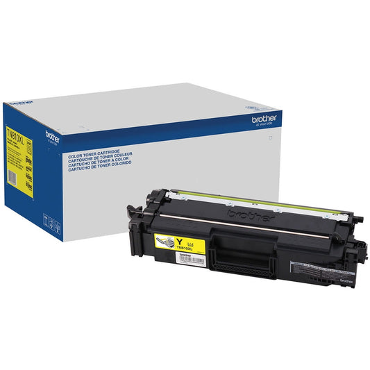 Brother Genuine TN810XLY High‐yield Yellow Toner Cartridge (9,000 Yield)