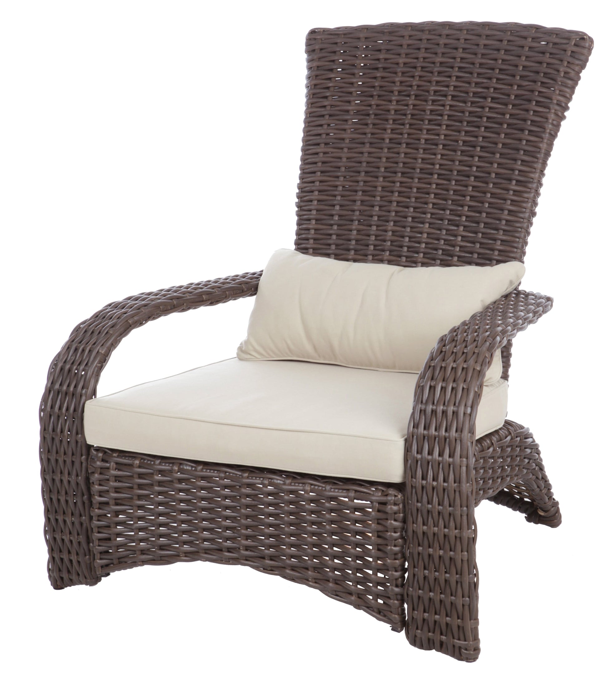 Balkene HomeDeluxe Coconino Wicker Chair-Finish:Mocha/Beige