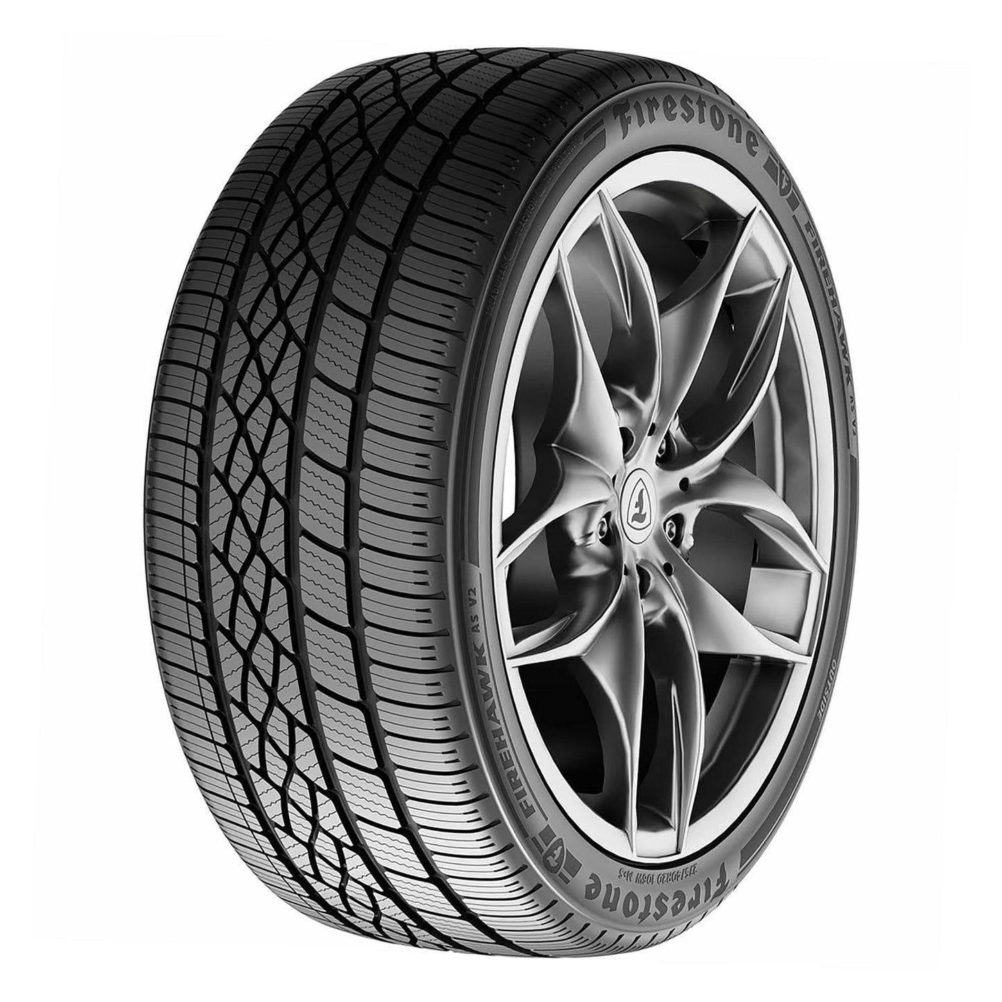 Firestone FireHawk A/S V2 All Season 225/60R18 100V Passenger Tire Fits: 2018-23 Chevrolet Equinox LT, 2017-18 Subaru Outback 3.6R Touring