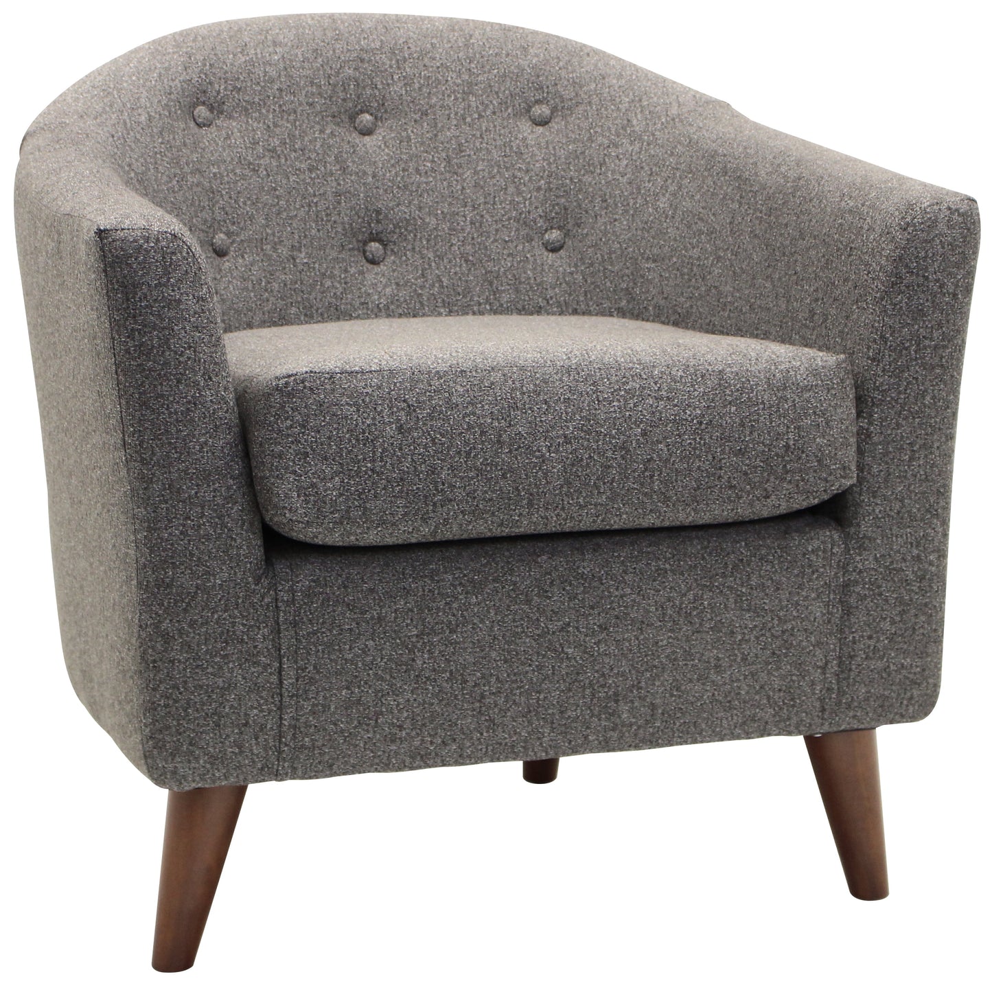 Fox Hill Trading Marissa Accent Chair, Light Gray