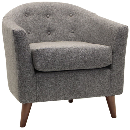 Fox Hill Trading Marissa Accent Chair, Light Gray