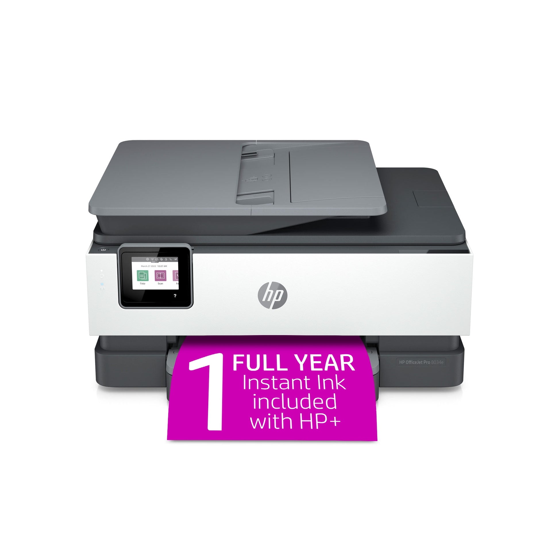HP OfficeJet Pro 8034e All-in-One Printer with 1 Full Year Instant Ink with HP+