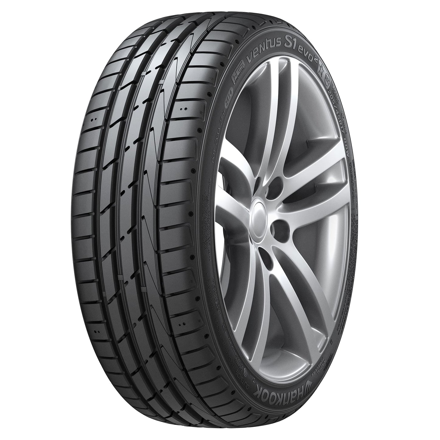 Hankook Ventus S1 Evo2 (K117) 225/40R16 Tire Fits: 2014-15 Honda Civic Si, 2013 Toyota Corolla LE