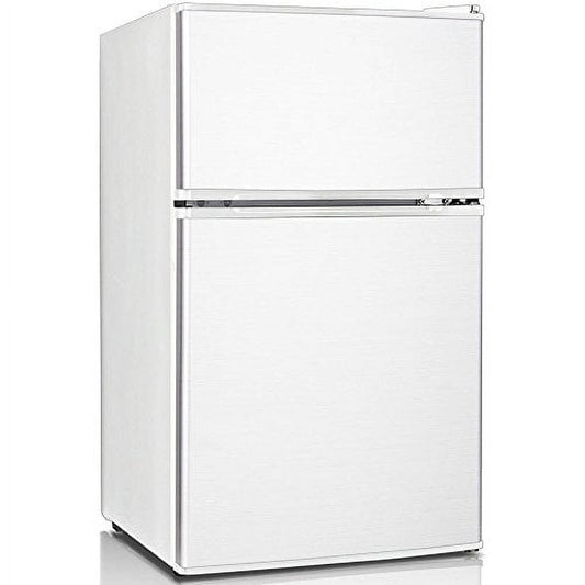 Keystone New Standard 3.1 Cu. ft. 18.5 in W Compact Standard Door Refrigerator/Freezer, White, KSTRC312CW