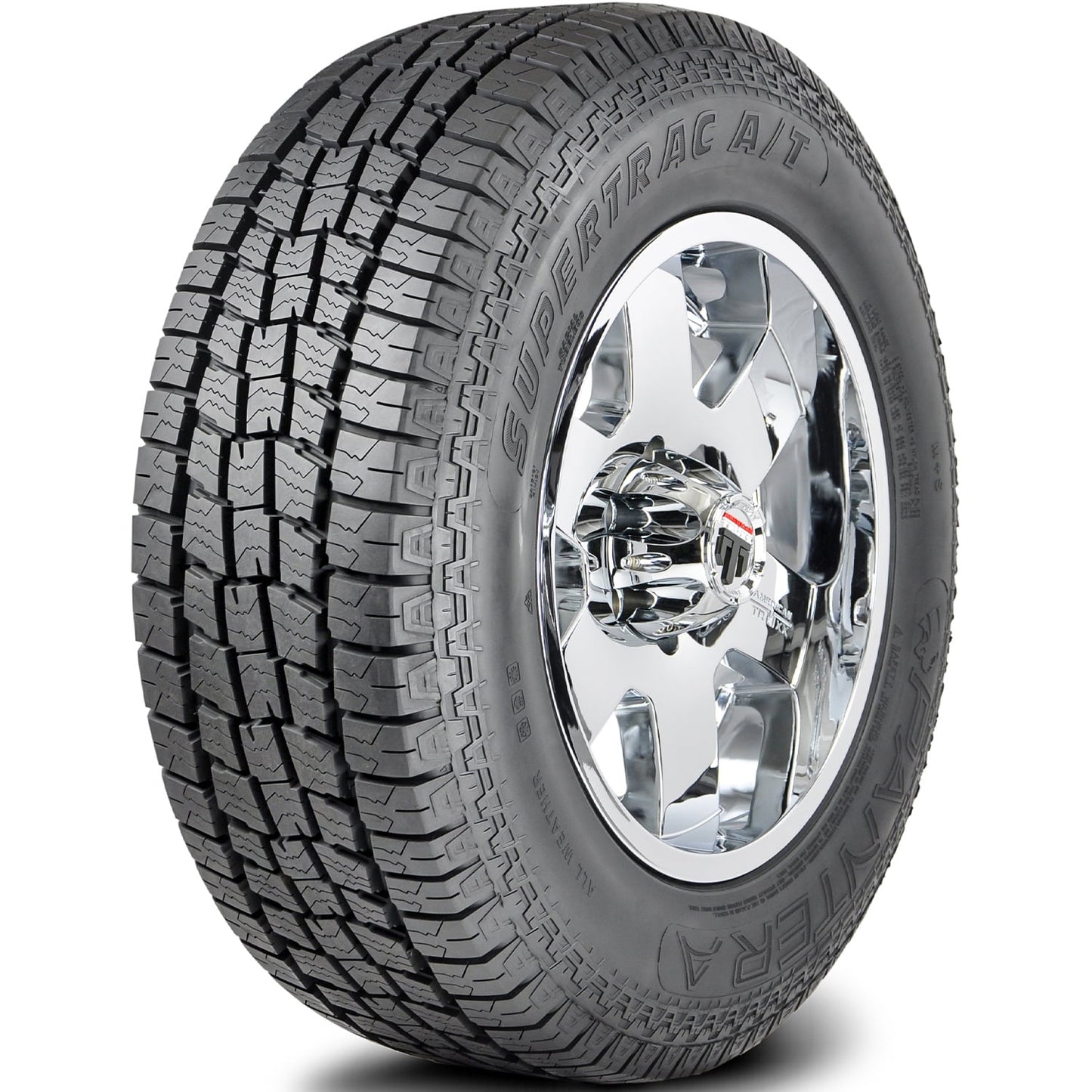 Pantera Supertrac A/T LT 275/65R20 Load E 10 Ply AT All Terrain Tire Fits: 2020-23 GMC Sierra 2500 HD AT4, 2011-22 Ford F-250 Super Duty Lariat