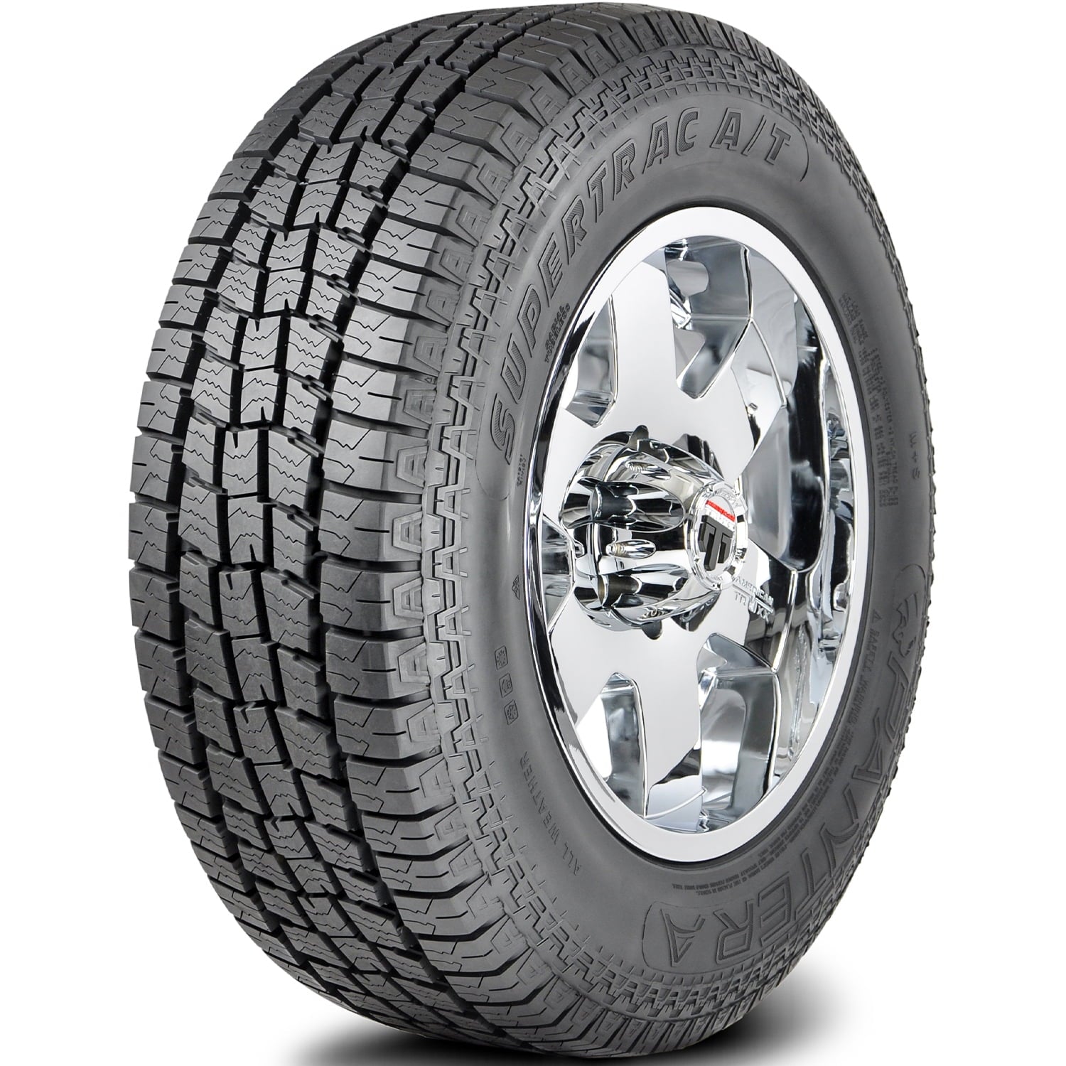 Pantera Supertrac A/T LT 275/65R20 Load E 10 Ply AT All Terrain Tire Fits: 2020-23 GMC Sierra 2500 HD AT4, 2011-22 Ford F-250 Super Duty Lariat