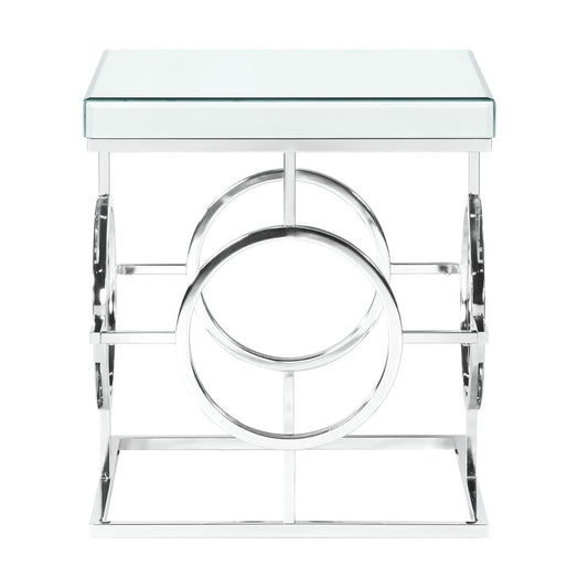 Picket House Furnishings Katie Square Mirrored End Table