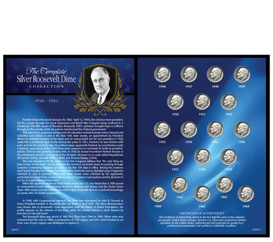 American Coin Treasures Silver Roosevelt Dime Collection