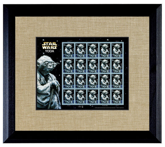 American Coin Treasures Star Wars Yoda U.S. Stamp Sheet Frame