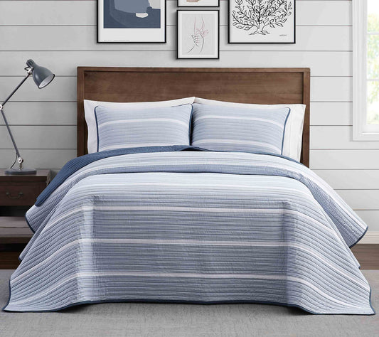 Brooklyn Loom Niari Yarn Dye Stripe Full/QueenQuilt Set