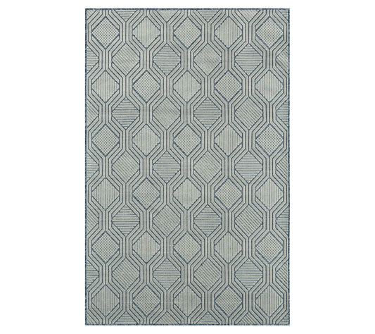 Ox Bay Geometric 5' x 7' Modern Indoor Outdoor Area Rug