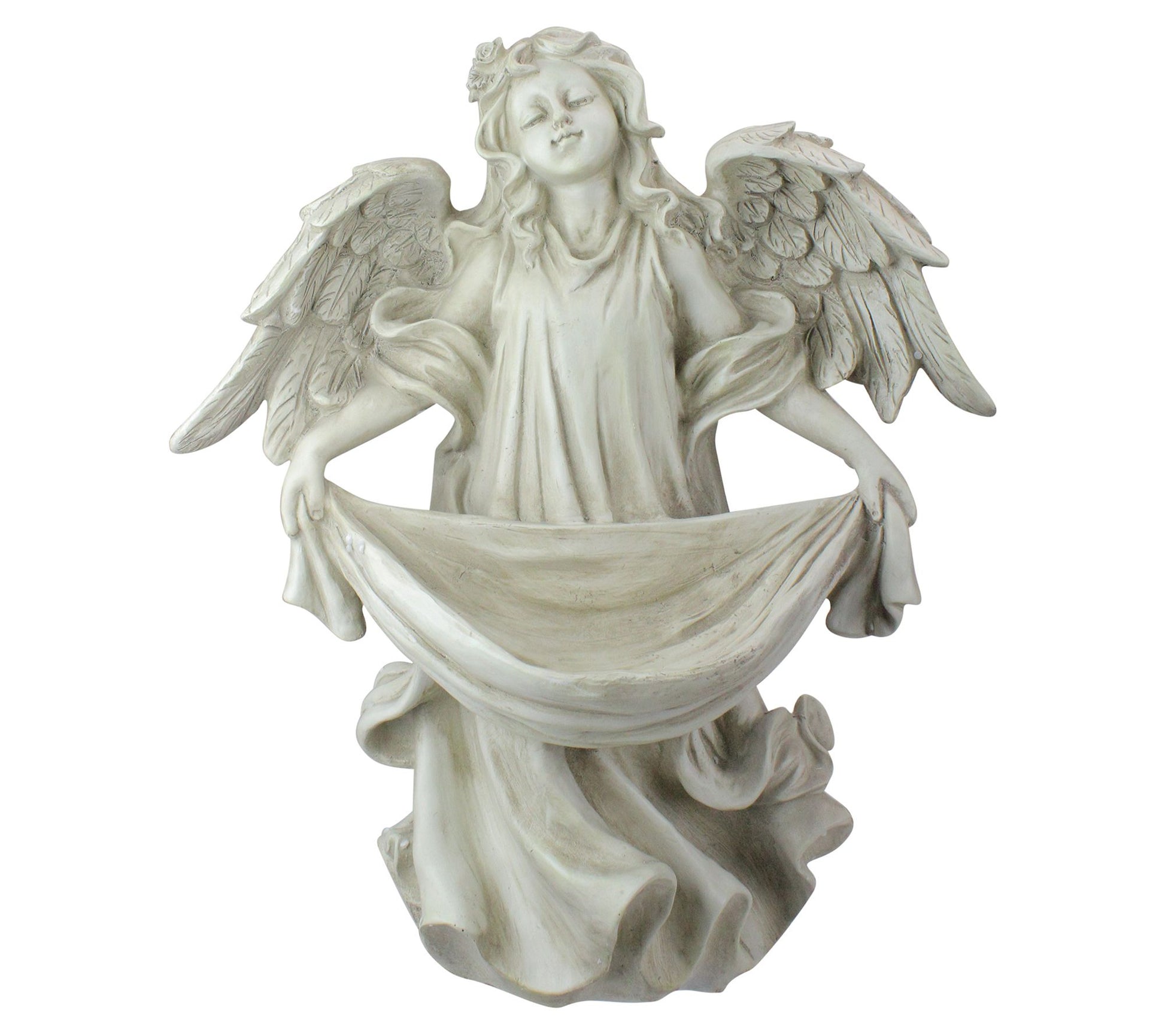 Northlight 18.5" Serene Angel Bird Feeder Garden Statue