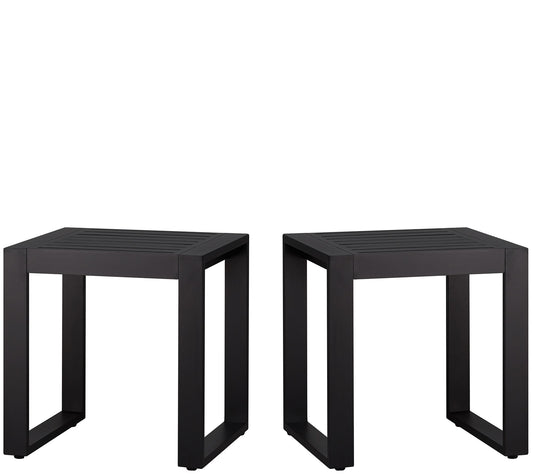 Real Flame Set of 2 Outdoor Baltic End Tables