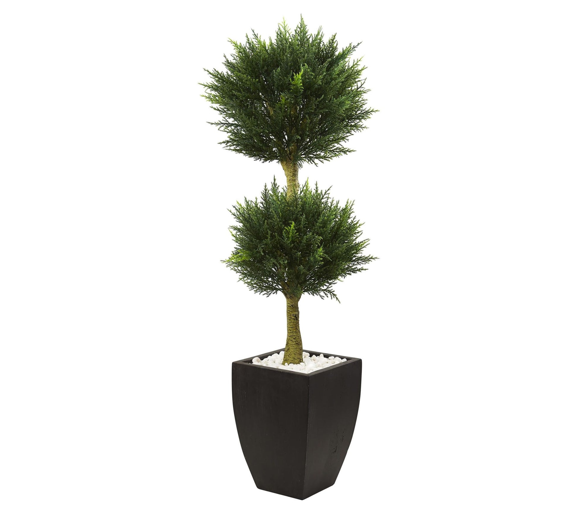 4.5' Cypress Topiary with Planter by Nearly Natural