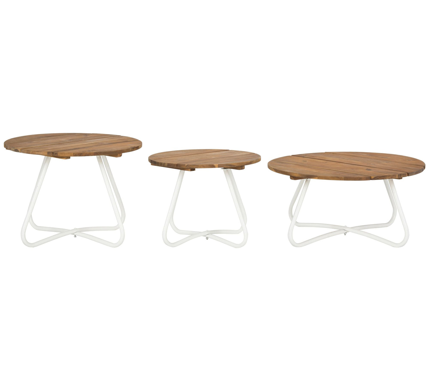 Henderson 3-Piece Wood Top Coffee Table by Safavieh