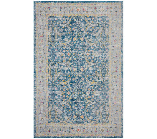 Ox Bay Botanic Blue Dream Indoor/Outdoor 5'3"x7'10" Area Rug