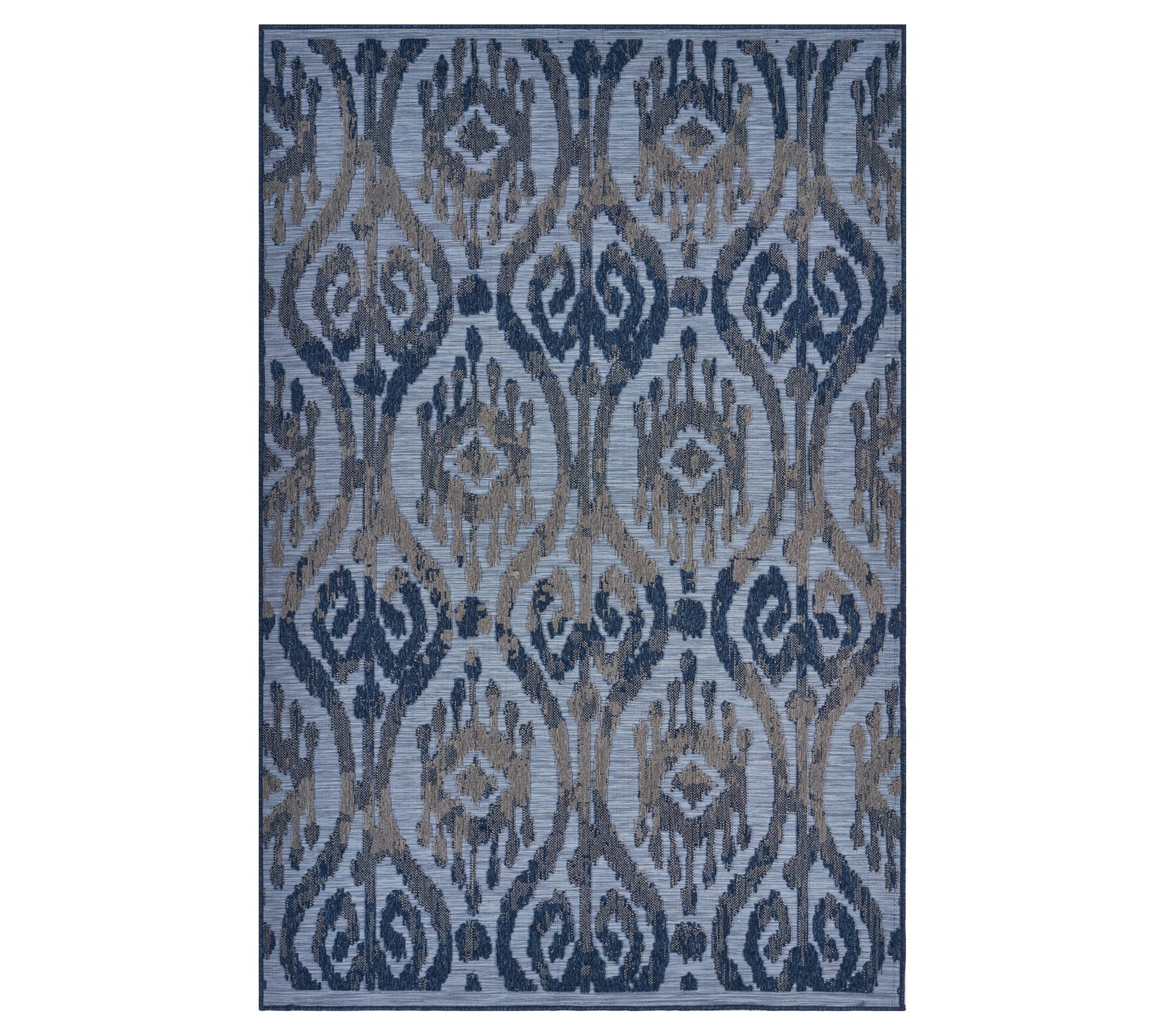 Ox Bay Modern Ikat Indoor/Outdoor 5' x 7' Retreat Rug