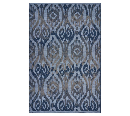 Ox Bay Modern Ikat Indoor/Outdoor 5' x 7' Retreat Rug