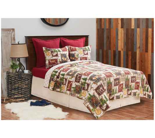 Bryson Retreat Full/Queen 3 Piece Cotton QuiltSet by Valerie