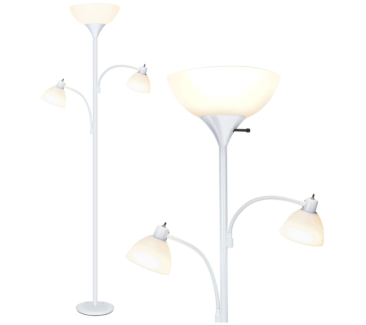 Brightech Sky Dome Double 72"H Antiqued Brass LED Torchiere