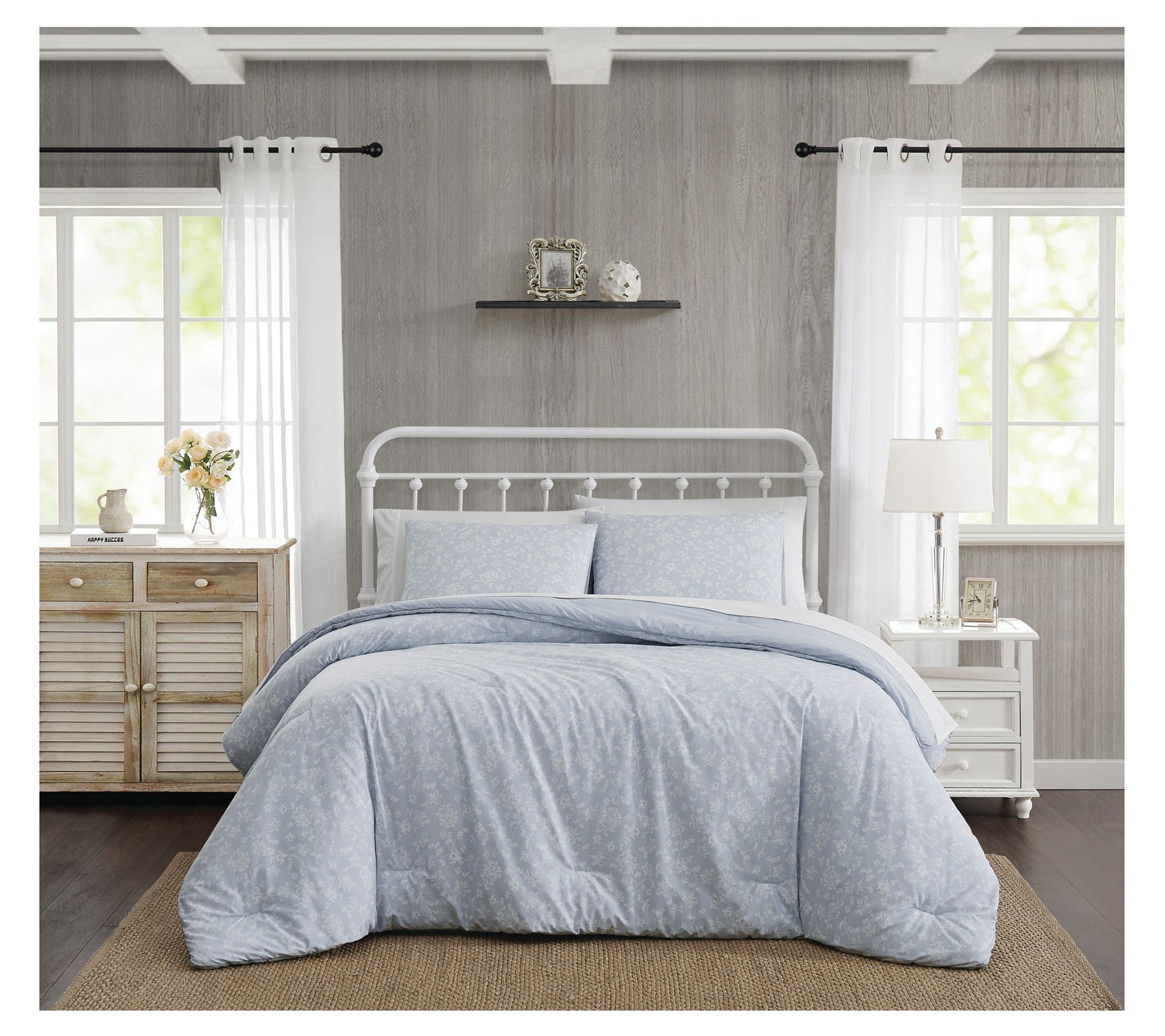 The Farmhouse by Rachel Ashwell Majesty Twin Coforter Set