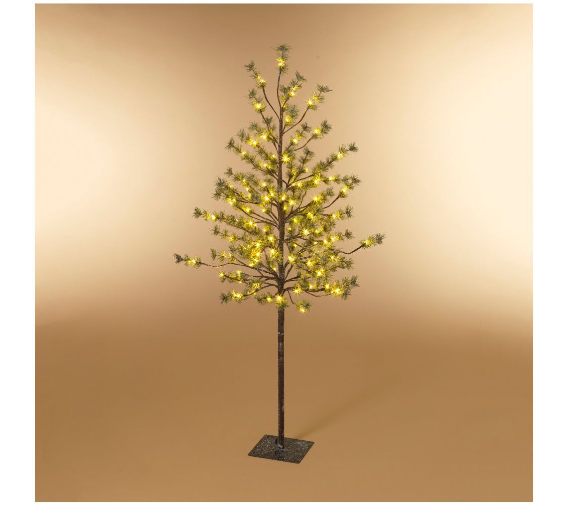 5'H Electric Icy Pine Tree with 96 Lights by Gerson Co
