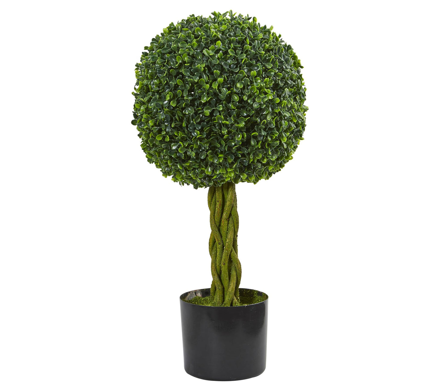 Nearly Natural 2' Boxwood Ball with Woven Trunk  UV