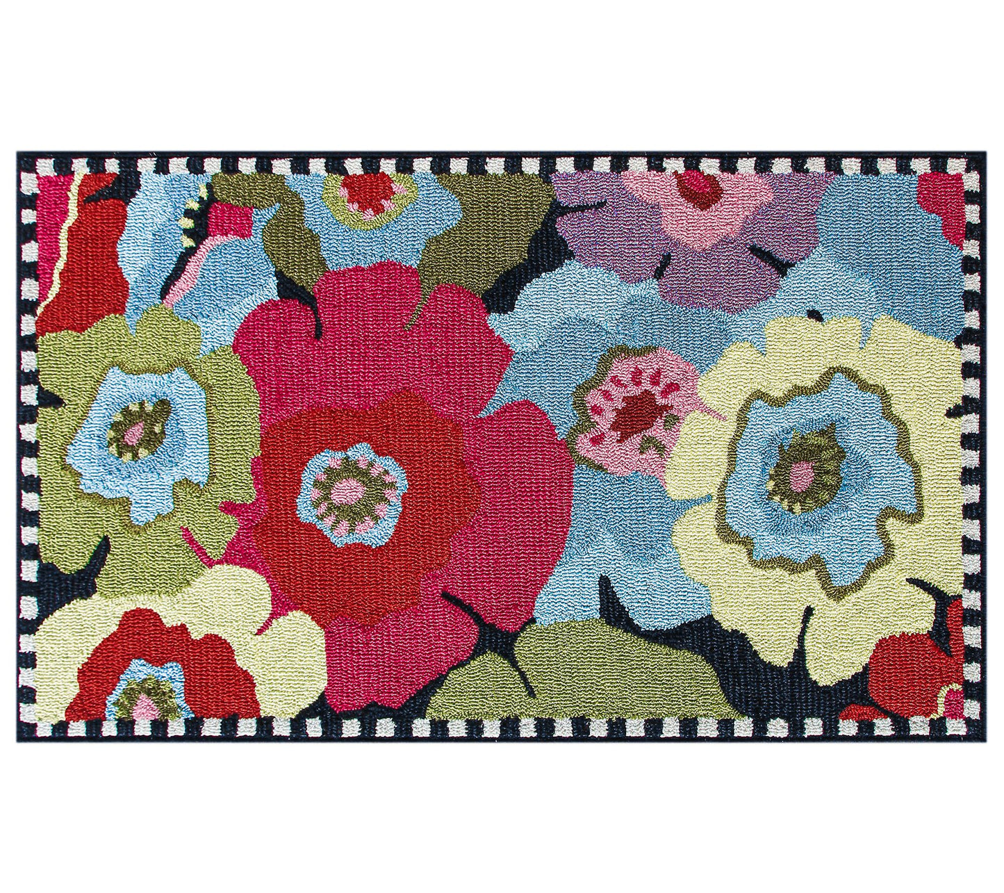 MacKenzie-Childs Always Flowers Indoor/Outdoor Rug - 2'x4'
