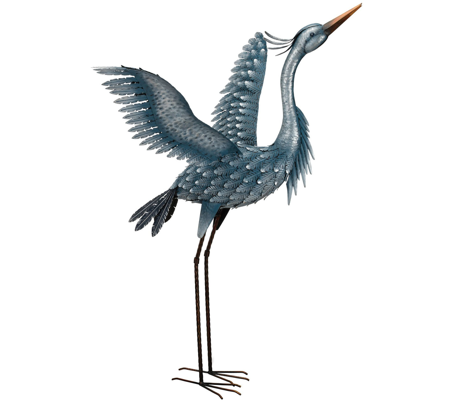 Regal Art & Gift Metallic Blue Heron - Wings Up
