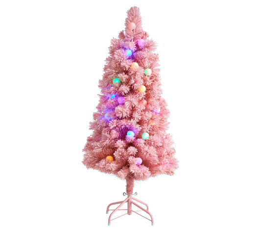 4' Pink Cashmere Christmas Tree by Nearly Natural