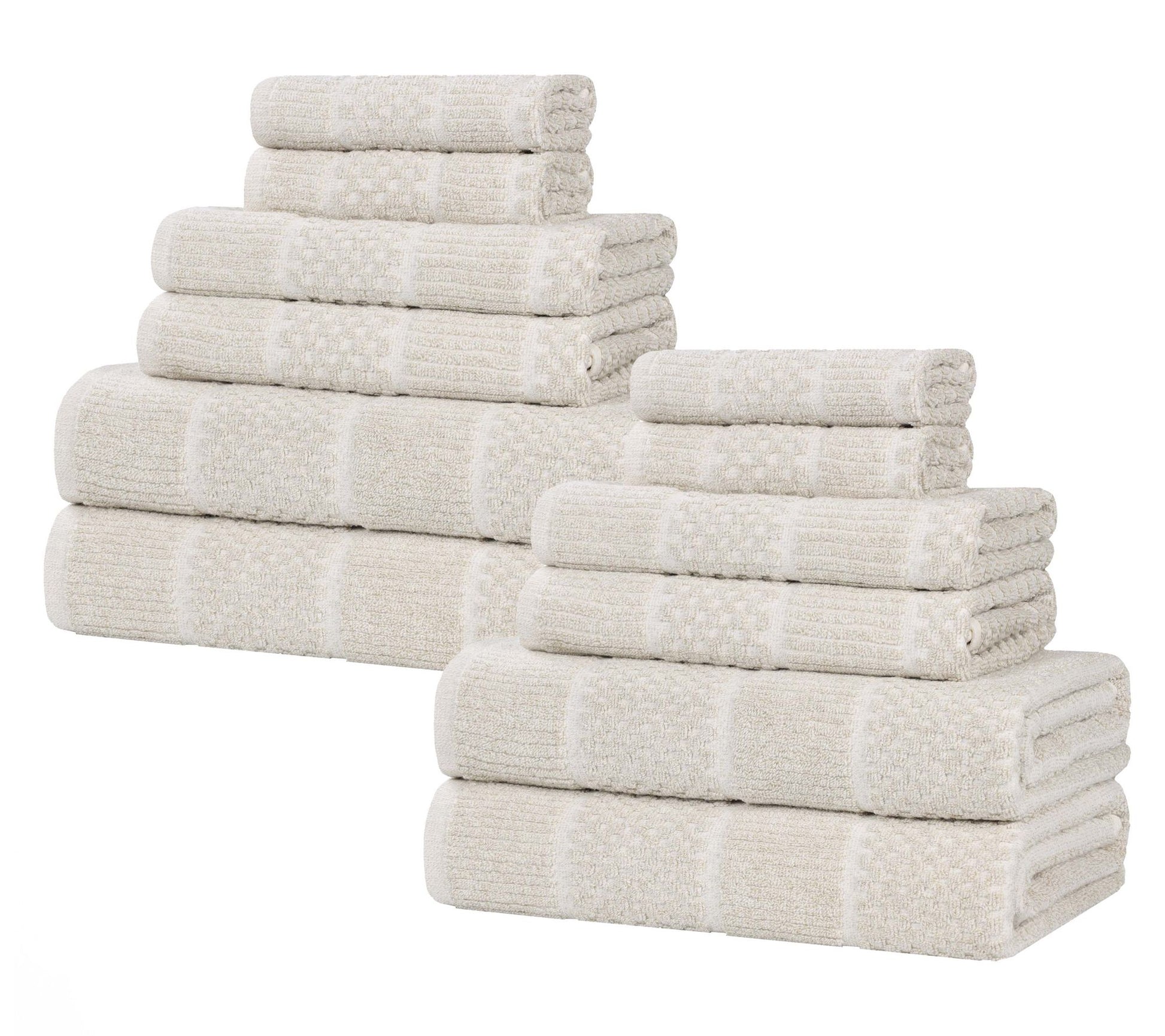 Superior Naples 12PC Cotton Blend Solid Towel Set