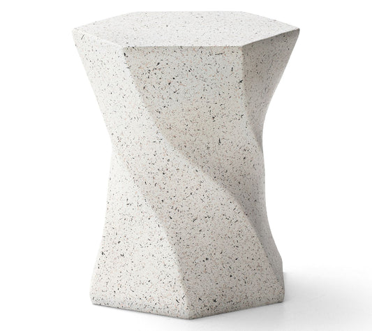 Glitzhome 18" Twist-Style Garden Stool / Table