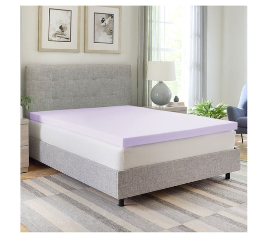 Bodipedic 3" Lavender Memory Foam Mattress Topper, King