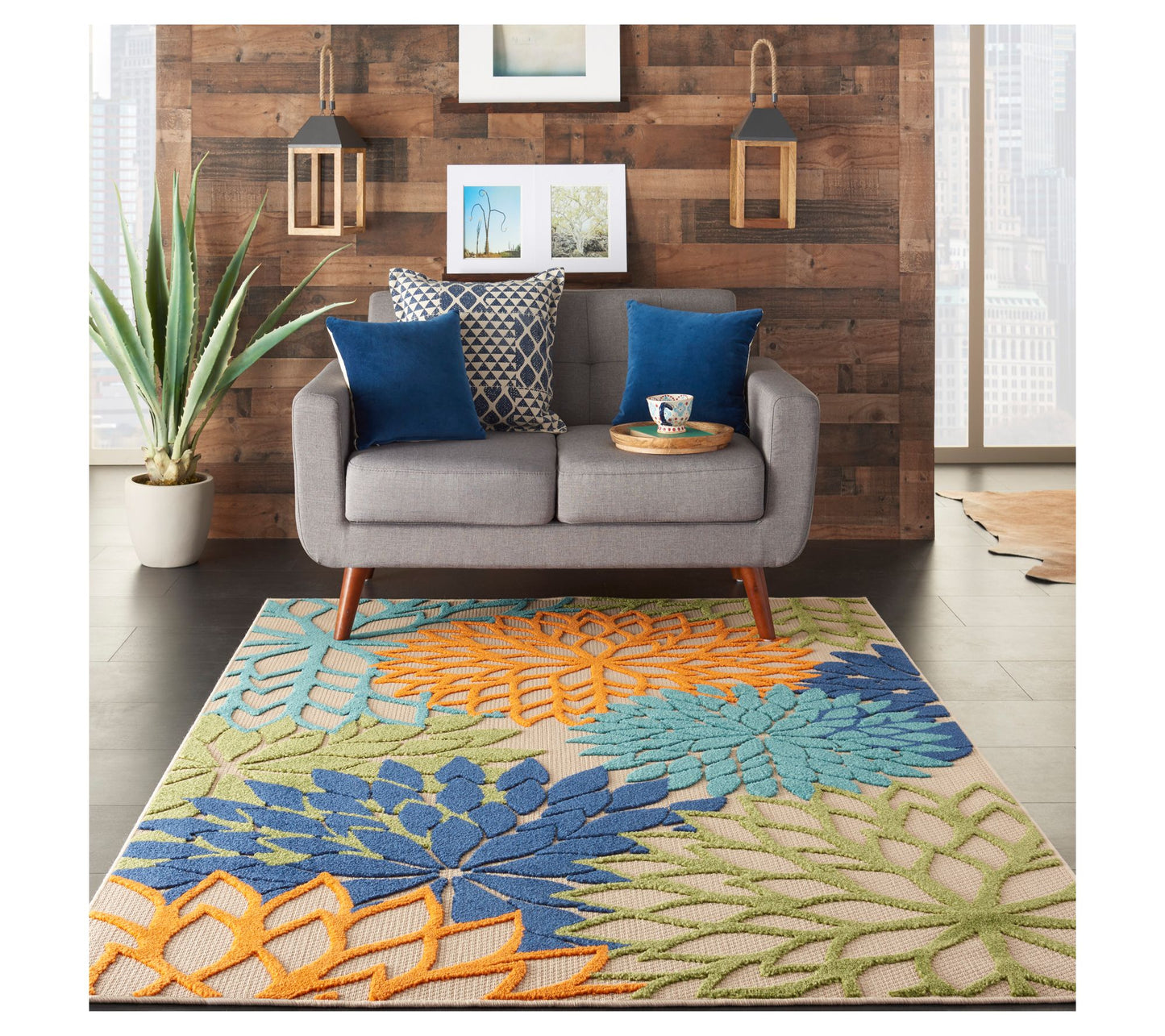 Nourison Aloha Tropical 5'3" x 7'5" Rug