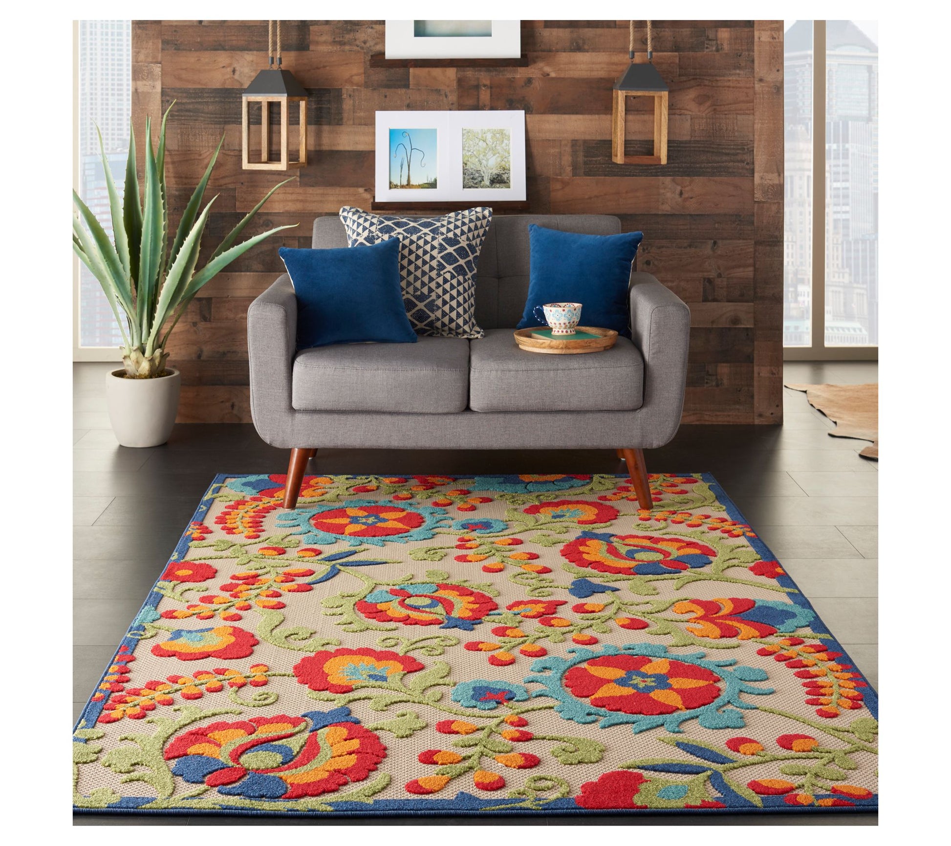 Nourison Aloha Farmhouse 5'3" x 7'5" Rug