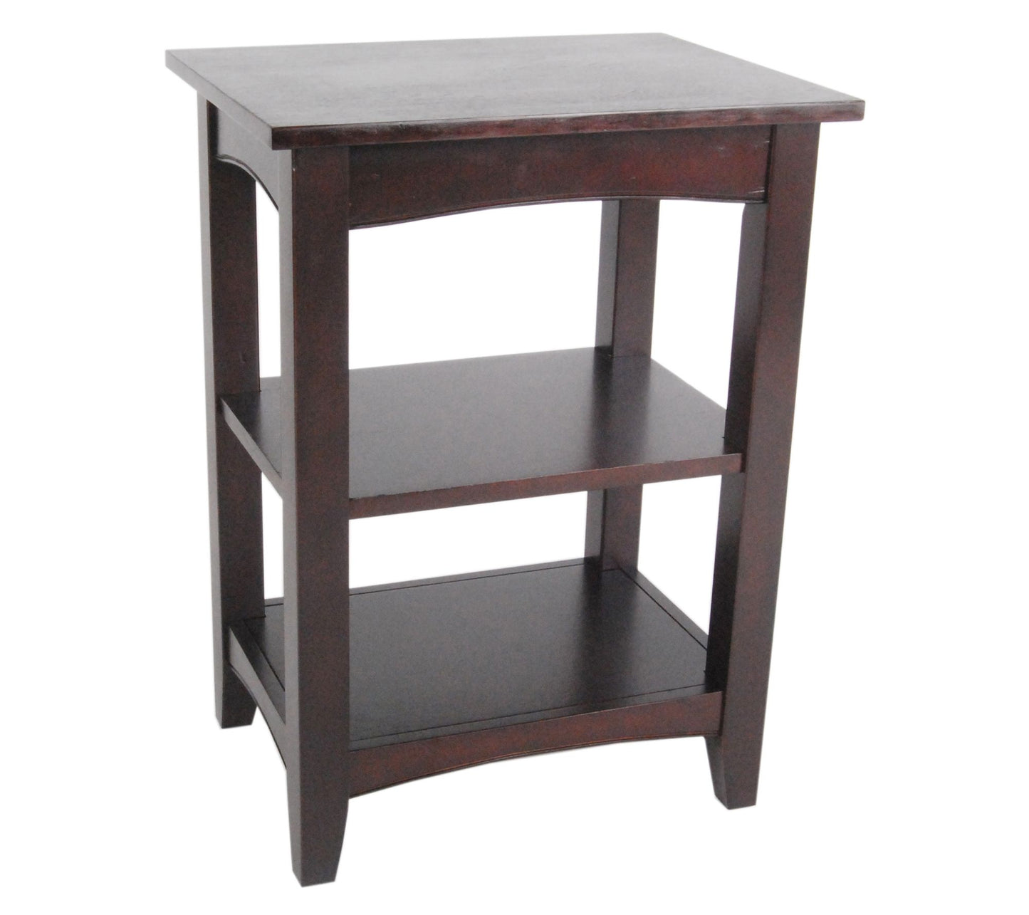 Alaterre Furniture Shaker Cottage End Table Dual Storage