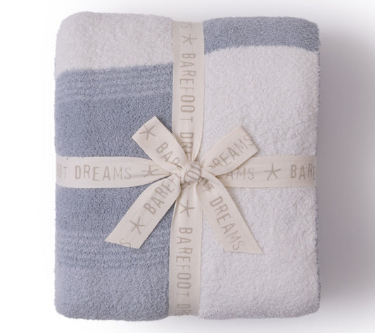 Barefoot Dreams CozyChic Costa Block Throw 54x72