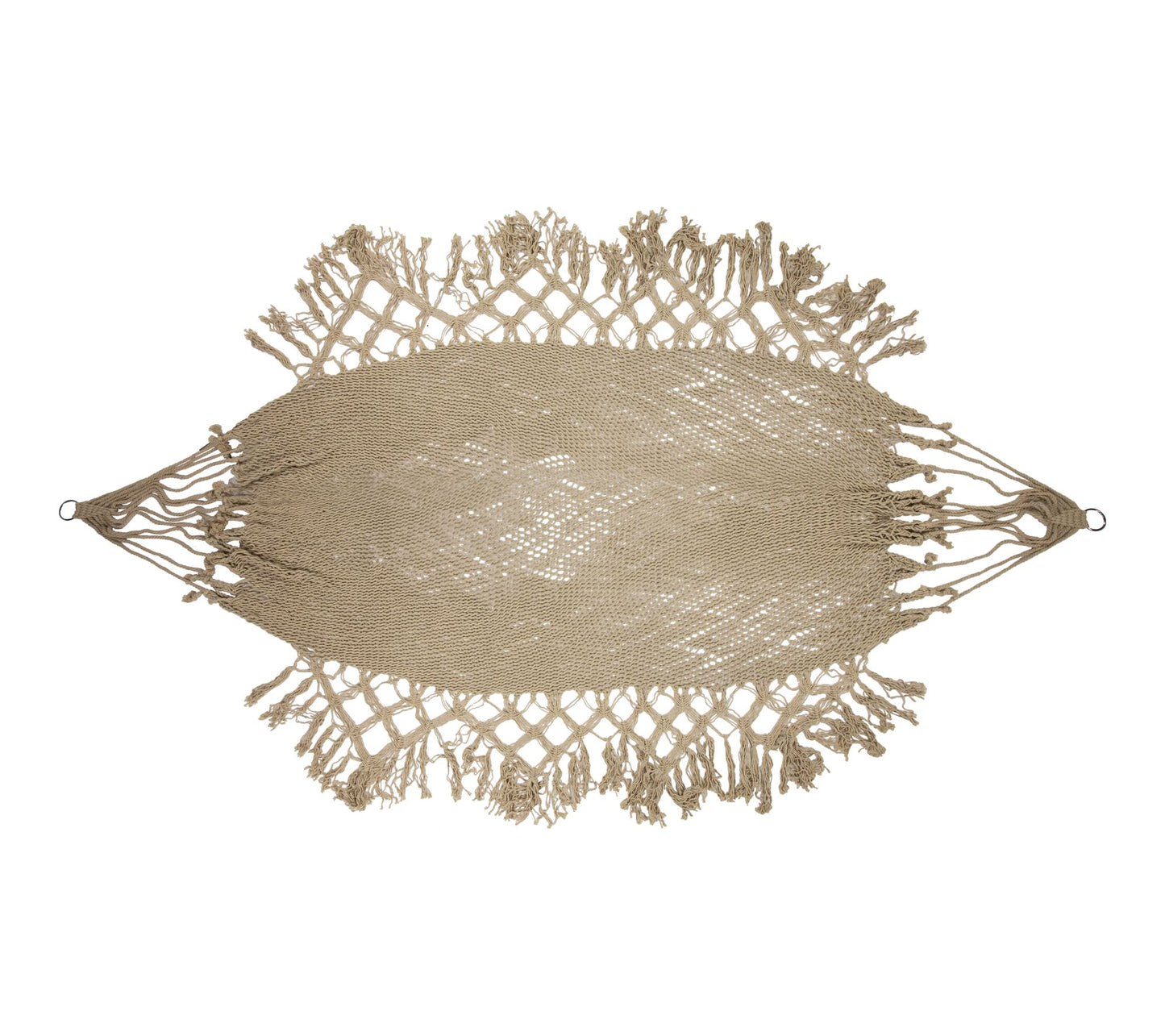 Northlight Macrame Hammock with Patterned Tassels 78"